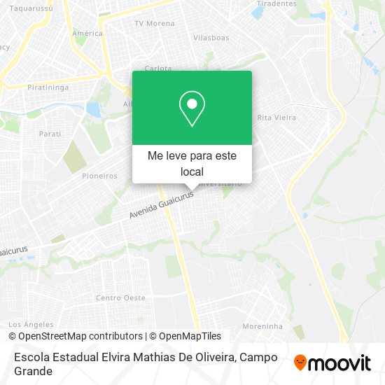 Escola Estadual Elvira Mathias De Oliveira mapa