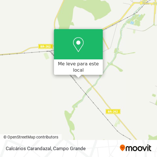 Calcários Carandazal mapa