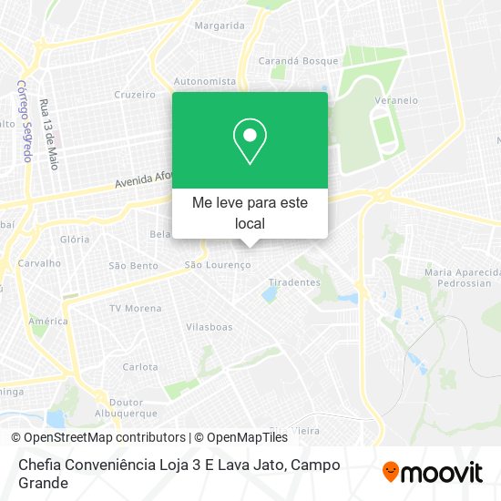 Chefia Conveniência Loja 3 E Lava Jato mapa