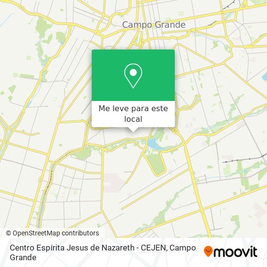 Centro Espírita Jesus de Nazareth - CEJEN mapa