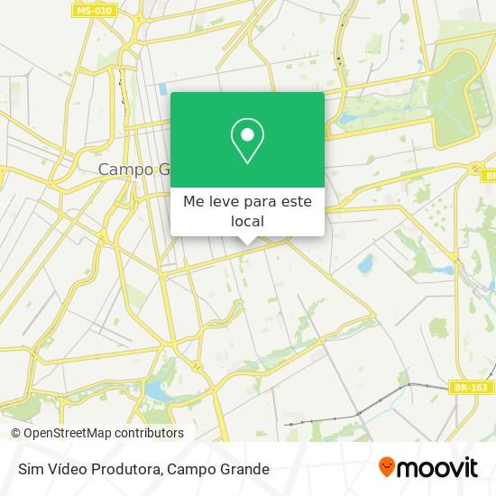 Sim Vídeo Produtora mapa