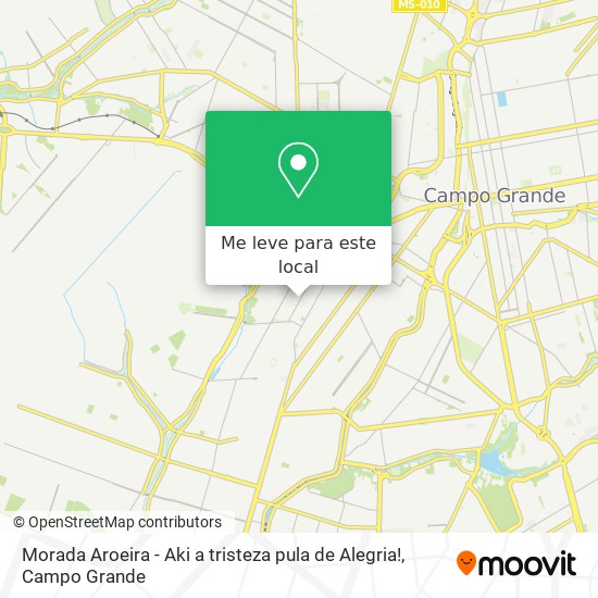 Morada Aroeira - Aki a tristeza pula de Alegria! mapa