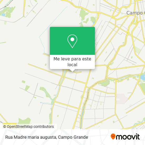 Rua Madre maria augusta mapa