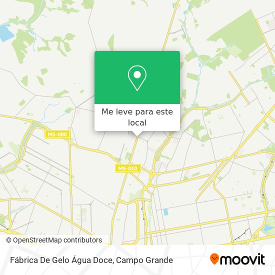 Fábrica De Gelo Água Doce mapa