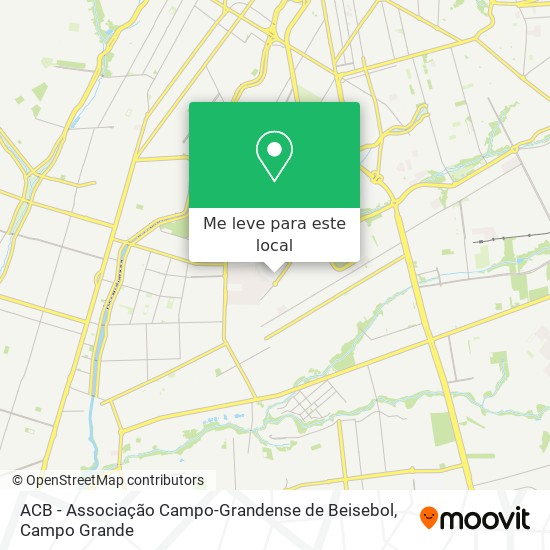 ACB - Associação Campo-Grandense de Beisebol mapa