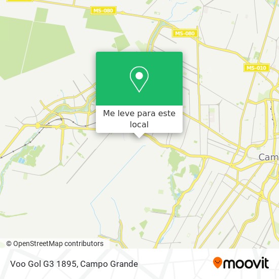 Voo Gol G3 1895 mapa