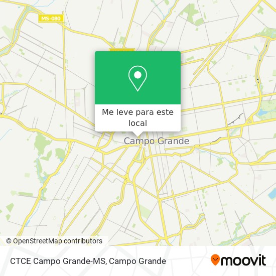CTCE Campo Grande-MS mapa