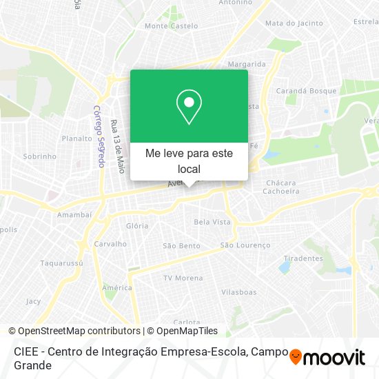 CIEE - Centro de Integração Empresa-Escola mapa