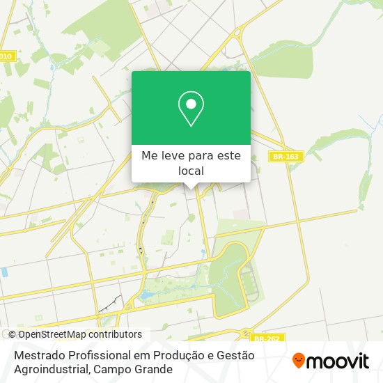 Mestrado Profissional em Produção e Gestão Agroindustrial mapa