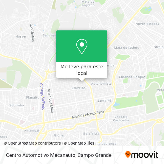 Centro Automotivo Mecanauto mapa