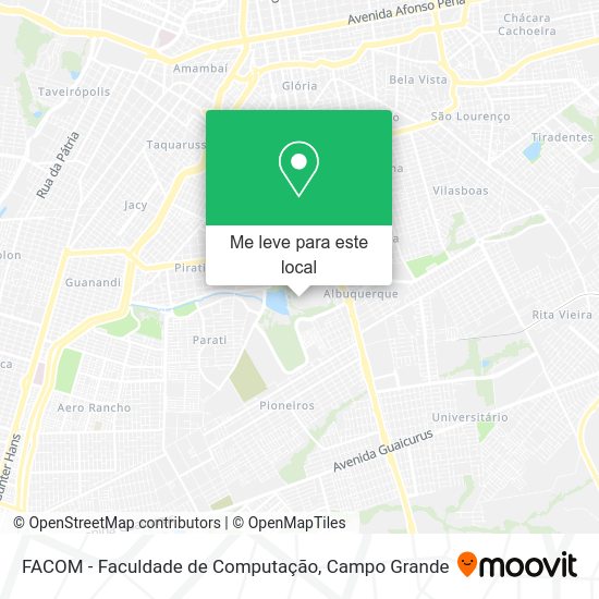 FACOM - Faculdade de Computação mapa