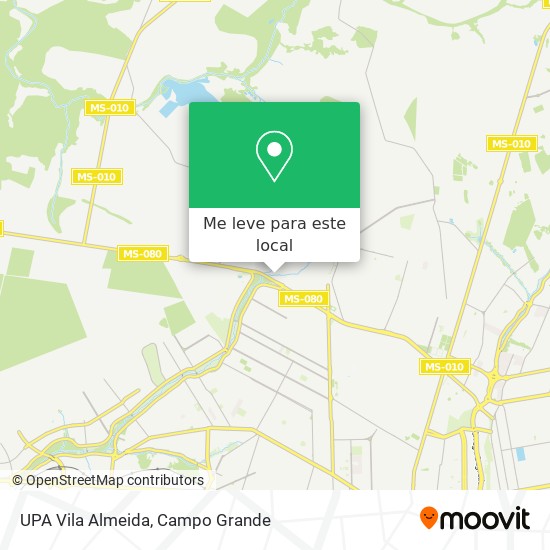 UPA Vila Almeida mapa