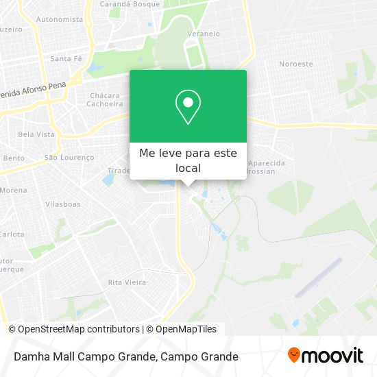 Damha Mall Campo Grande mapa