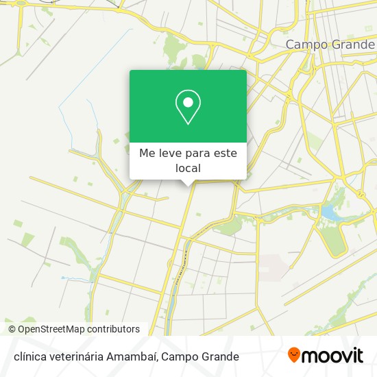 clínica veterinária Amambaí mapa