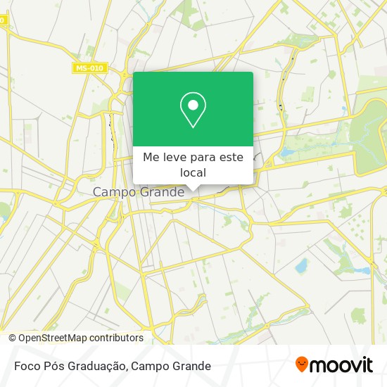 Foco Pós Graduação mapa