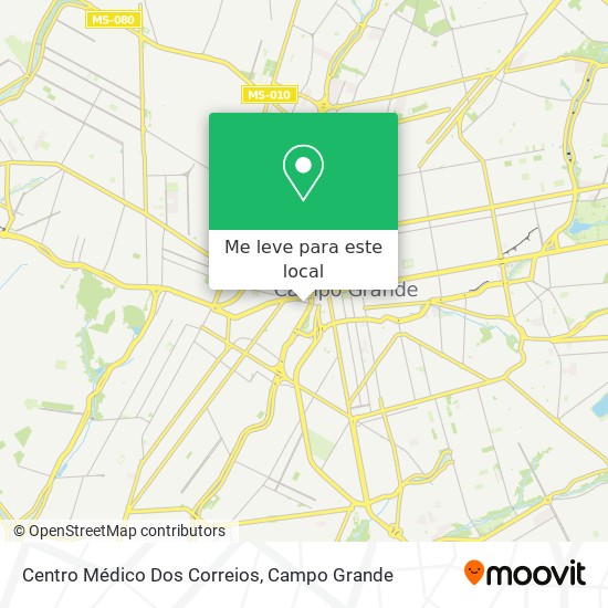 Centro Médico Dos Correios mapa