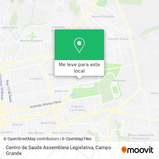 Centro de Saude Assembleia Legislativa mapa