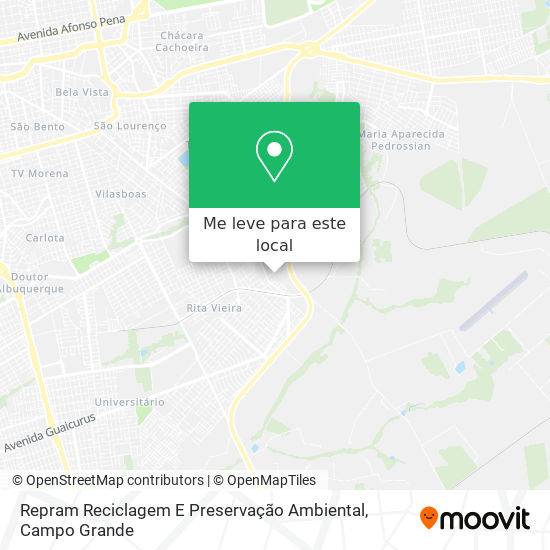 Repram Reciclagem E Preservação Ambiental mapa