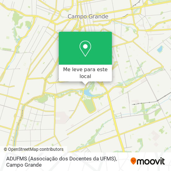 ADUFMS (Associação dos Docentes da UFMS) mapa