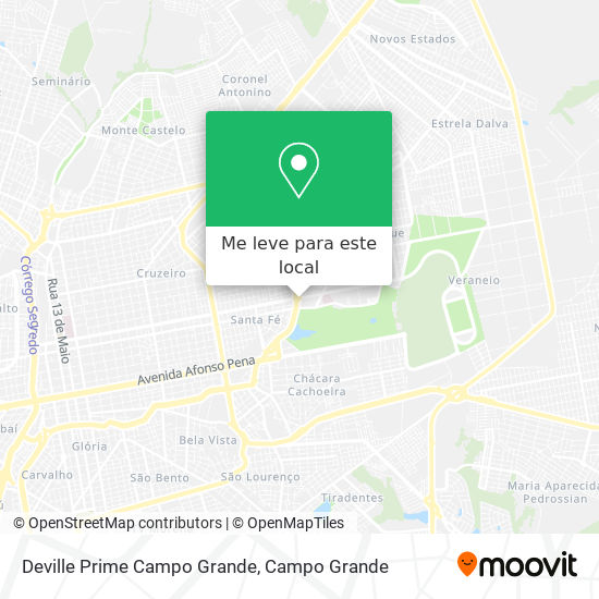 Deville Prime Campo Grande mapa