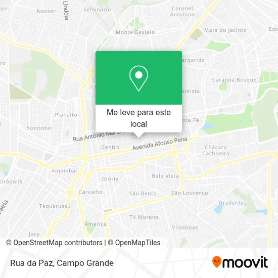 Rua da Paz mapa