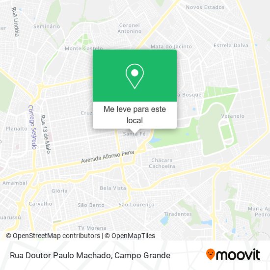 Rua Doutor Paulo Machado mapa