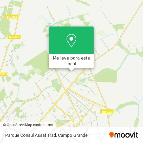 Parque Cônsul Assaf Trad mapa