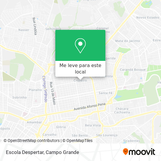 Escola Despertar mapa