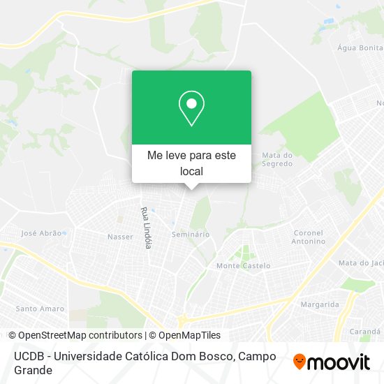 UCDB - Universidade Católica Dom Bosco mapa