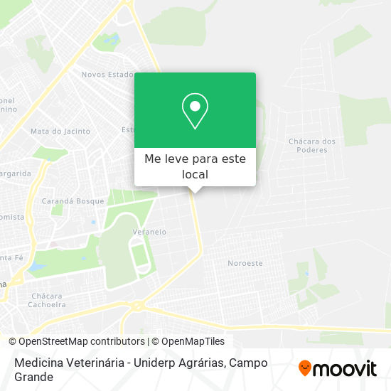 Medicina Veterinária - Uniderp Agrárias mapa