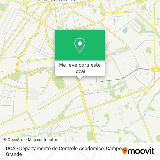 DCA - Departamento de Controle Acadêmico mapa