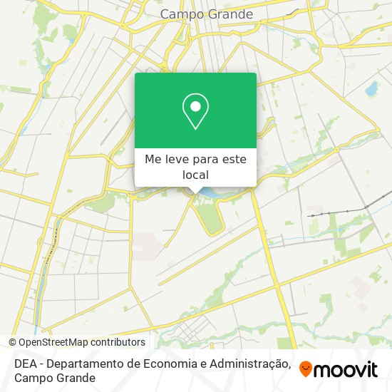 DEA - Departamento de Economia e Administração mapa