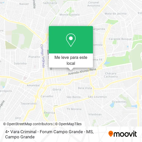 4• Vara Criminal - Forum Campo Grande - MS mapa