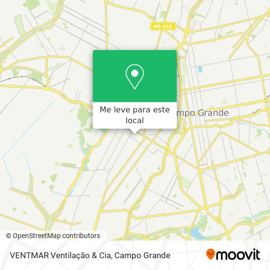 VENTMAR Ventilação & Cia mapa