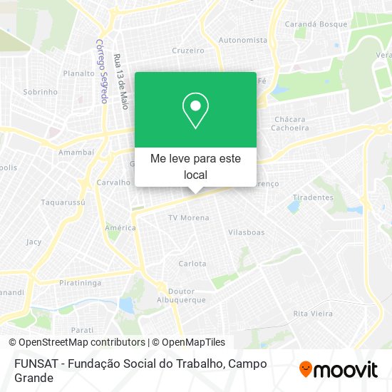 FUNSAT - Fundação Social do Trabalho mapa