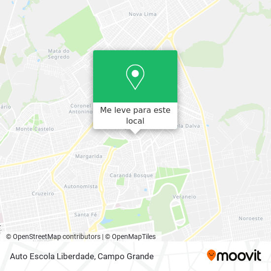 Auto Escola Liberdade mapa