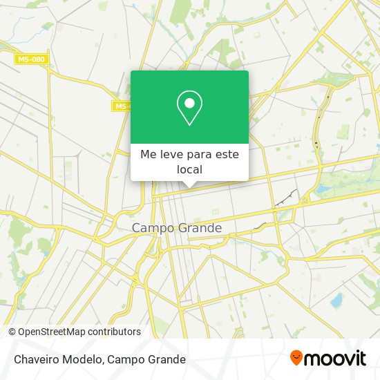 Chaveiro Modelo mapa