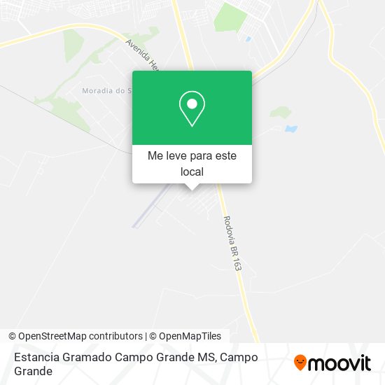 Estancia Gramado Campo Grande MS mapa