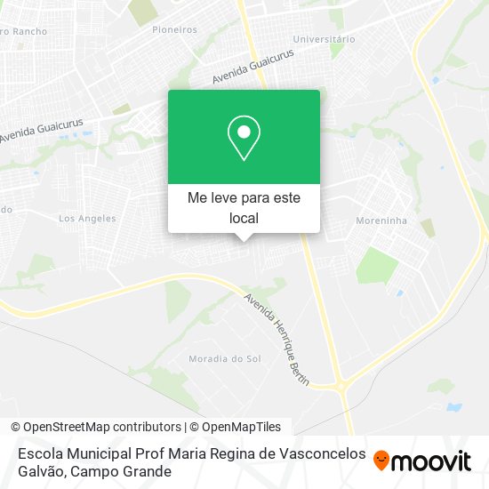 Escola Municipal Prof Maria Regina de Vasconcelos Galvão mapa