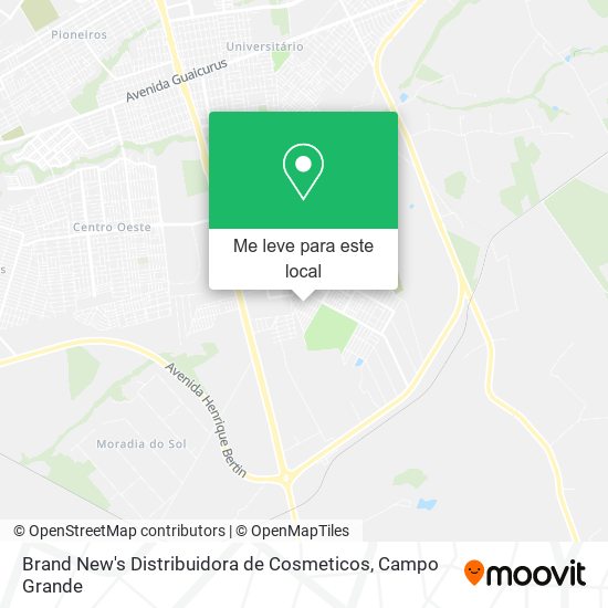 Brand New's Distribuidora de Cosmeticos mapa