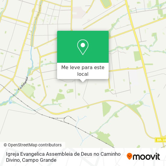 Igreja Evangelica Assembleia de Deus no Caminho Divino mapa