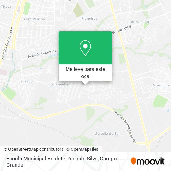 Escola Municipal Valdete Rosa da Silva mapa