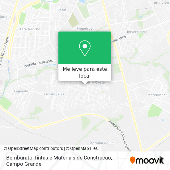 Bembarato Tintas e Materiais de Construcao mapa