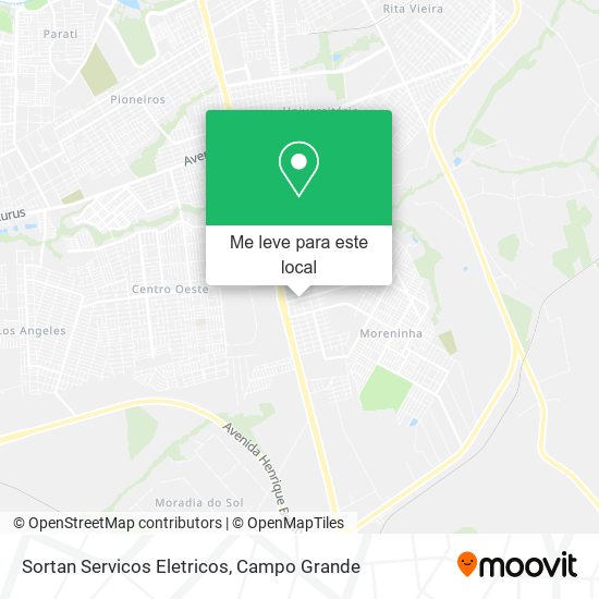 Sortan Servicos Eletricos mapa