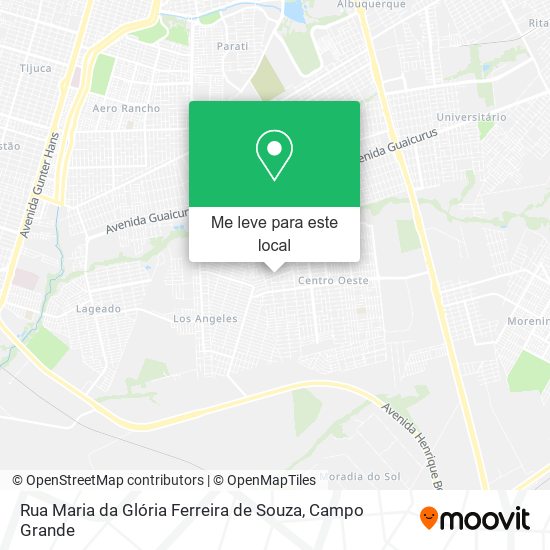 Rua Maria da Glória Ferreira de Souza mapa