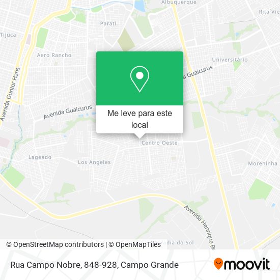 Rua Campo Nobre, 848-928 mapa