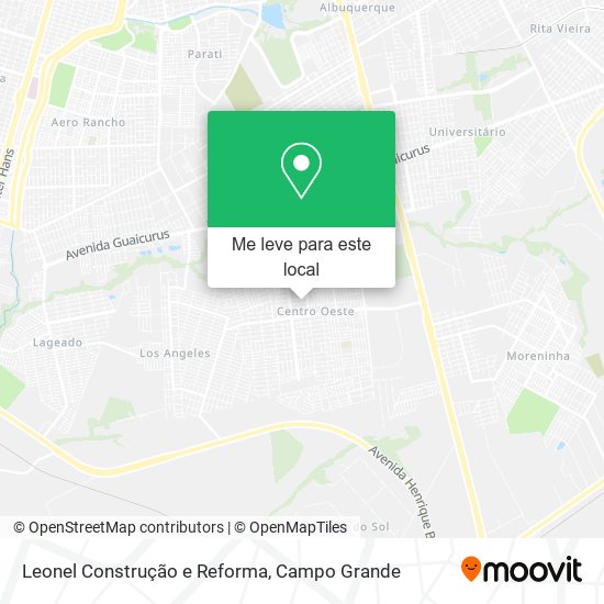 Leonel Construção e Reforma mapa