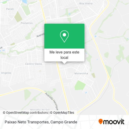 Paixao Neto Transportes mapa