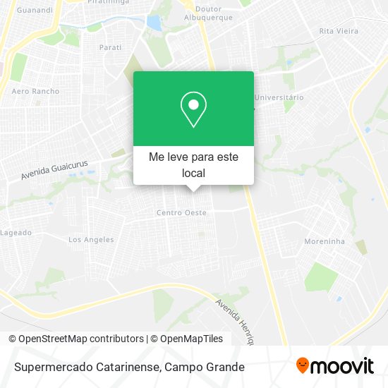 Supermercado Catarinense mapa