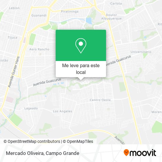 Mercado Oliveira mapa